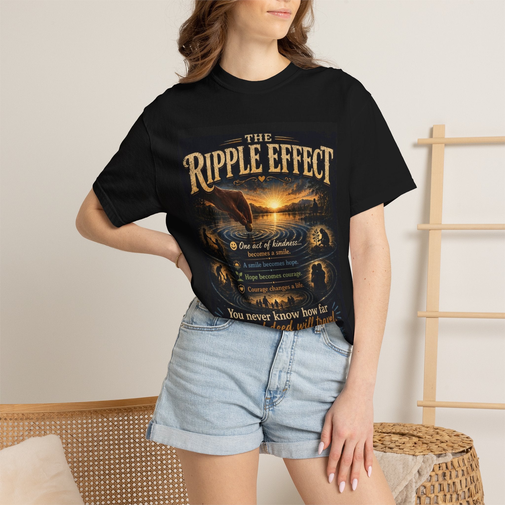 Ripple Effect T-Shirt — Inspirational 'The Ripple Effect' Graphic Tee