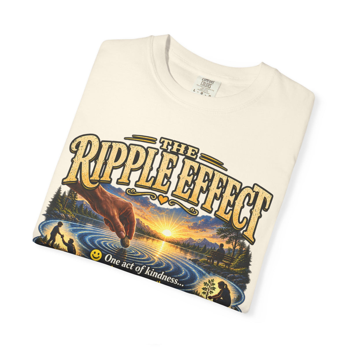 Ripple Effect T-Shirt — Inspirational Nature Graphic Tee