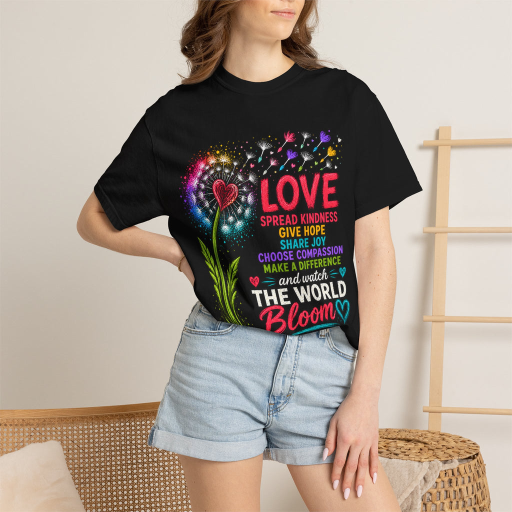 Love Blooms Floral Graphic T-Shirt