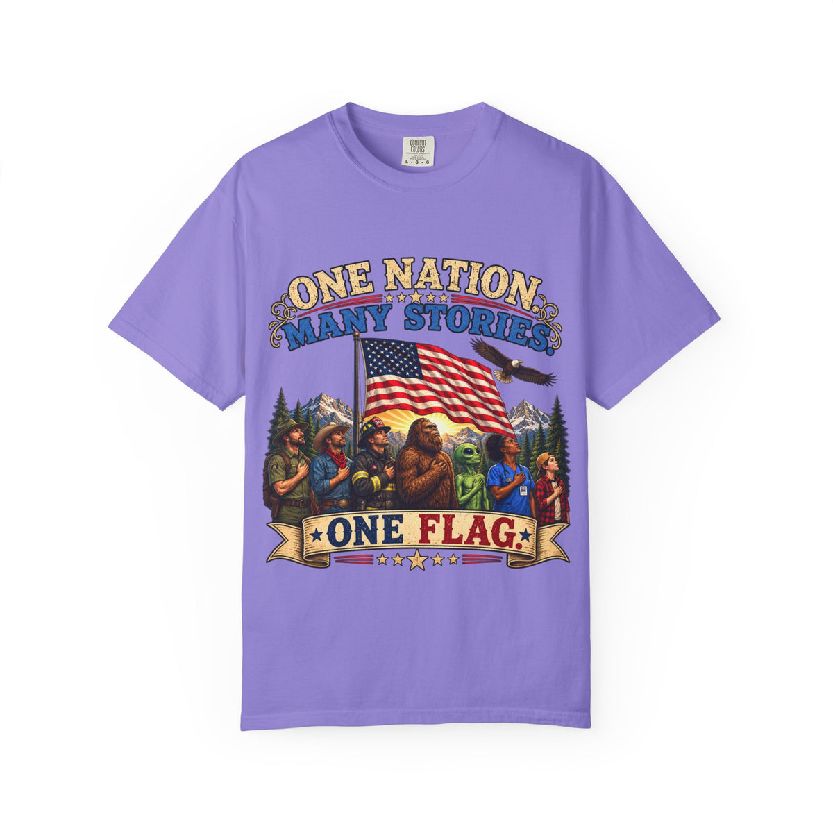 One Nation Many Stories One Flag T-Shirt