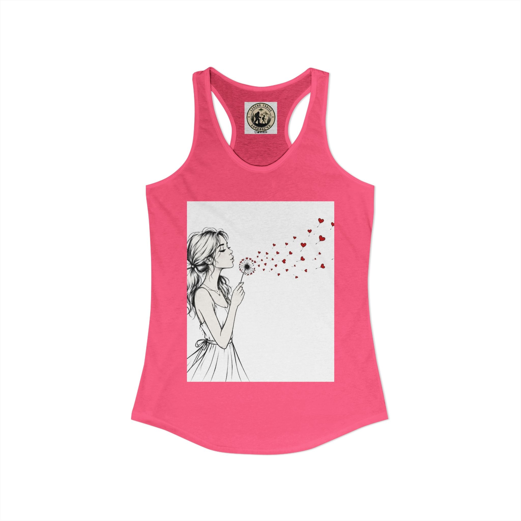 Women's Ideal Racerback Tank " SHARE THE LOVE"