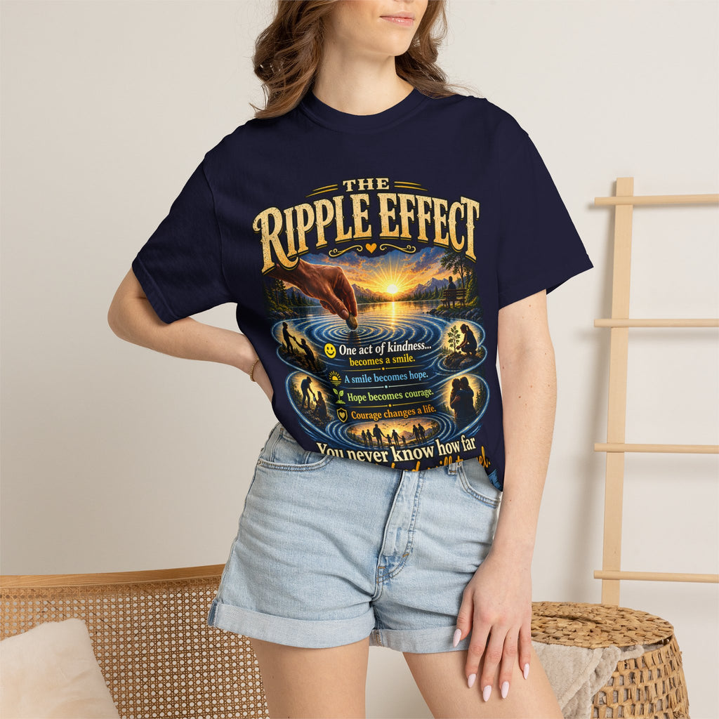 Ripple Effect T-Shirt — Inspirational Nature Graphic Tee