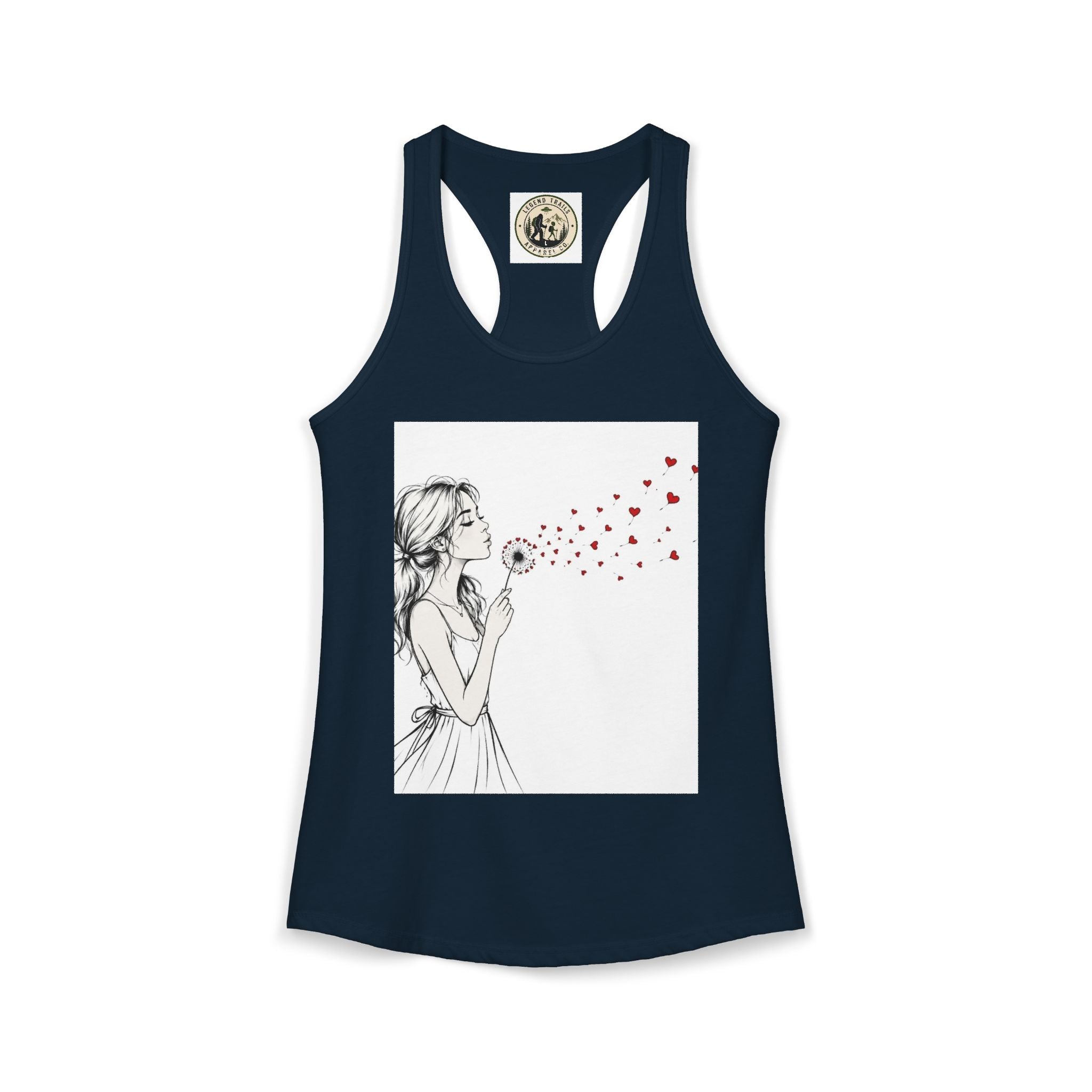 Women's Ideal Racerback Tank " SHARE THE LOVE"