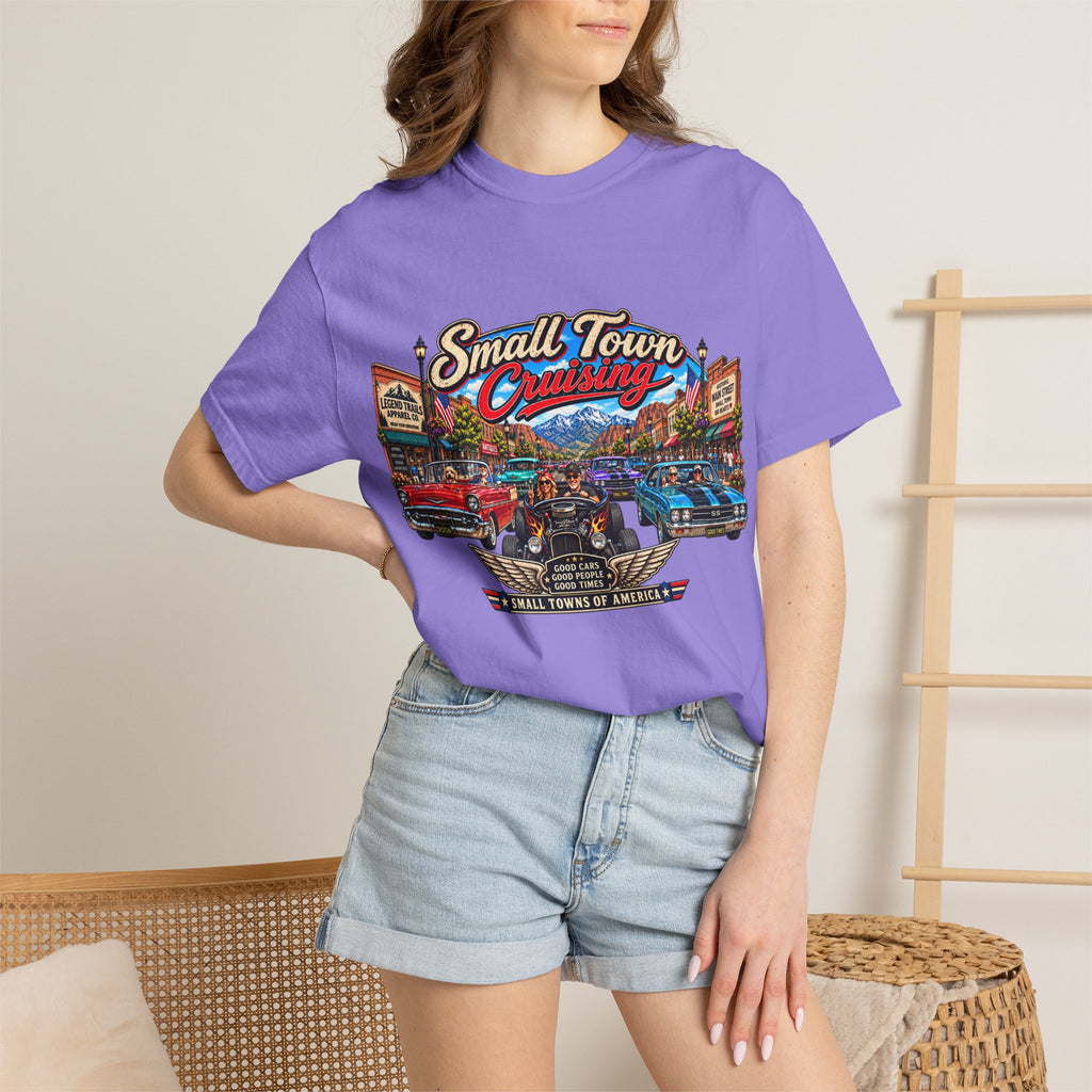 Small Town Cruising T-Shirt — Vintage Classic Car Scene Tee