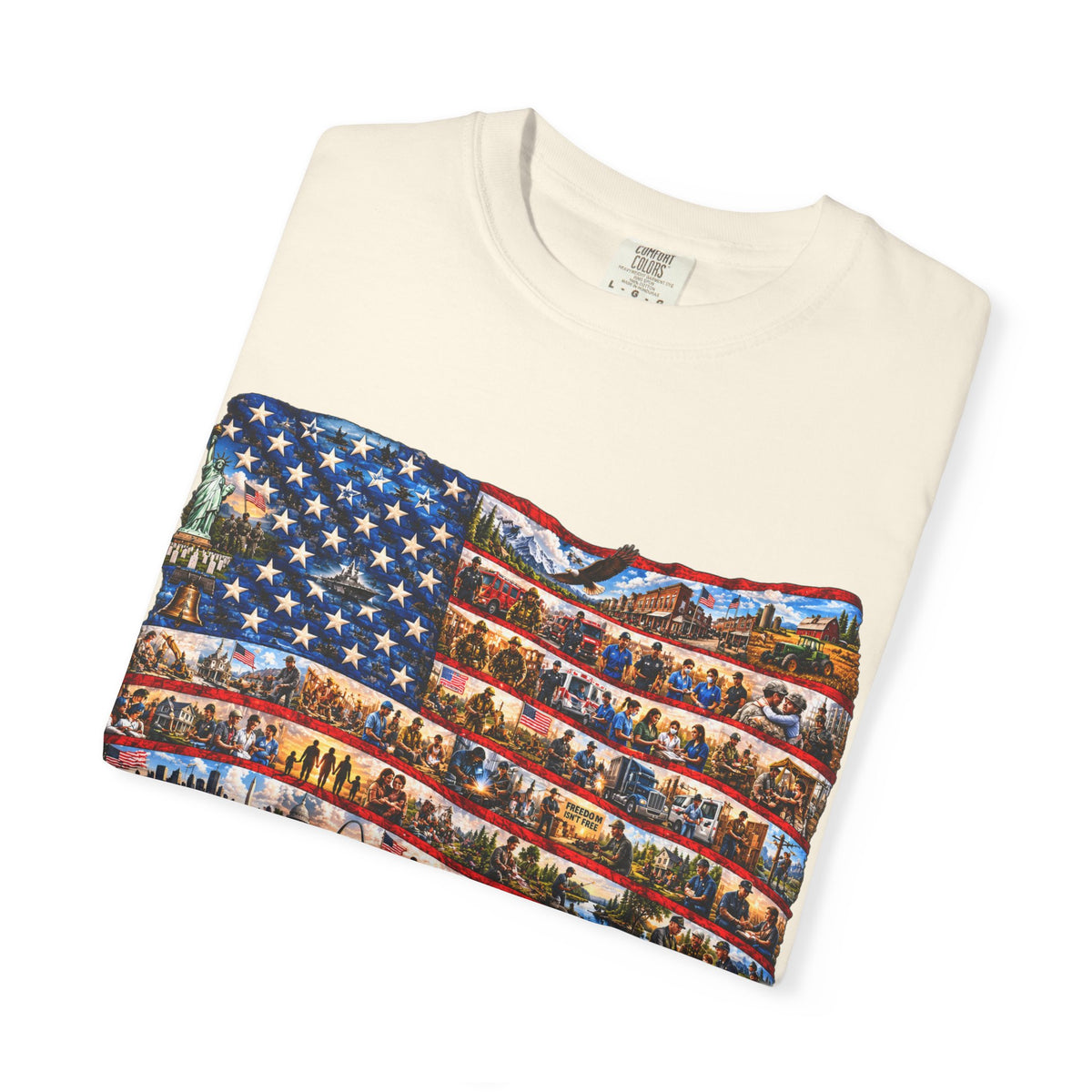 Patriotic 'America the Beautiful' Flag T-Shirt