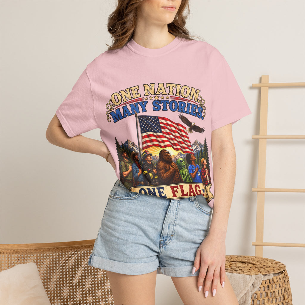 One Nation Many Stories One Flag T-Shirt