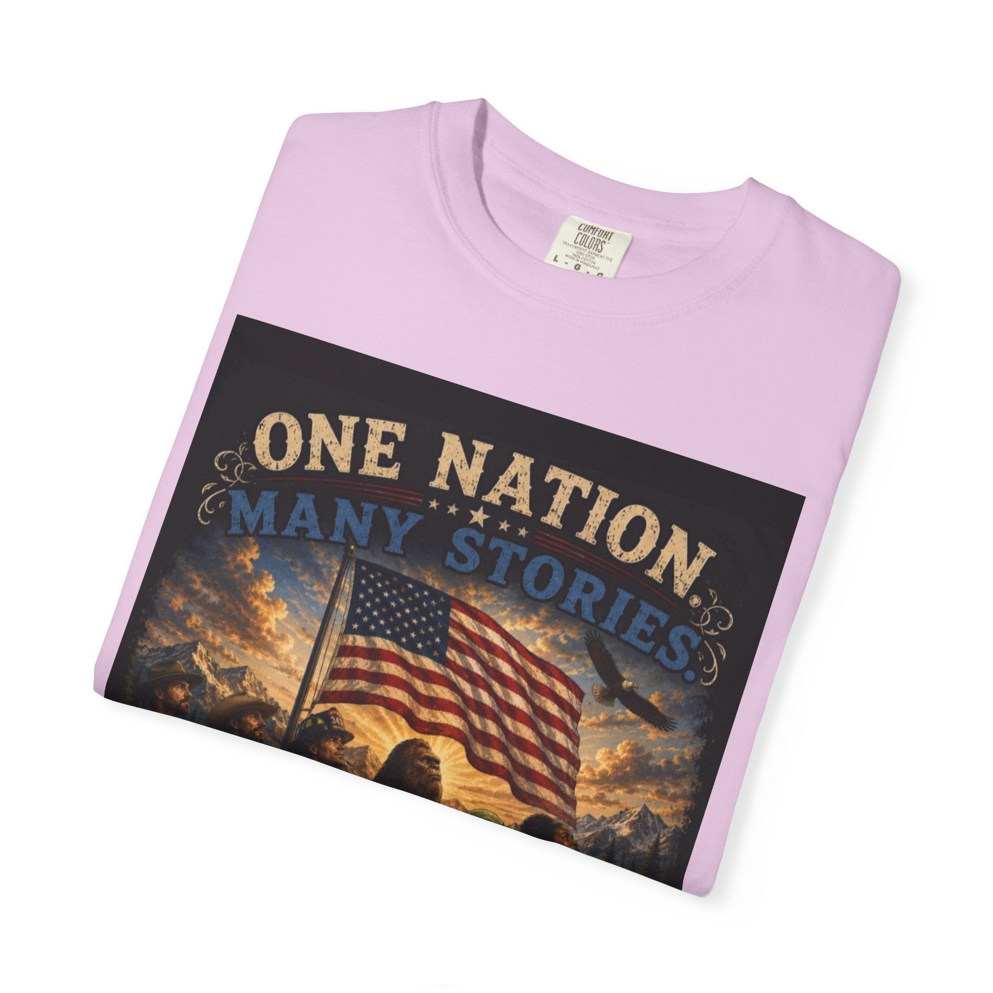 One Nation, One Flag T-Shirt — Patriotic American Flag Graphic Tee