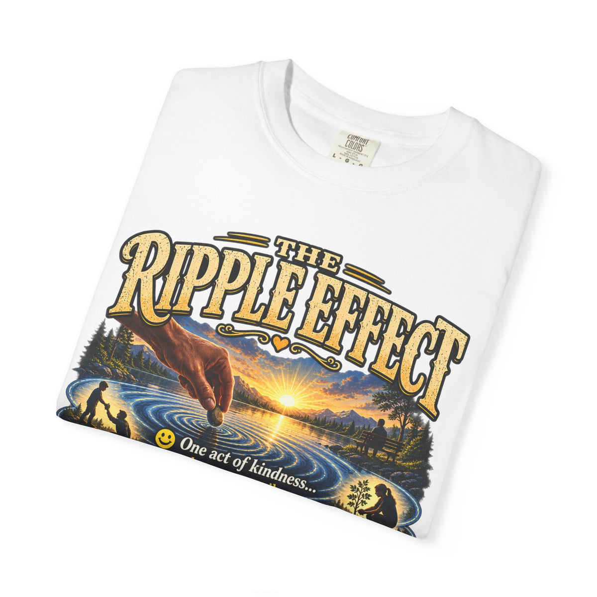 Ripple Effect T-Shirt — Inspirational Nature Graphic Tee