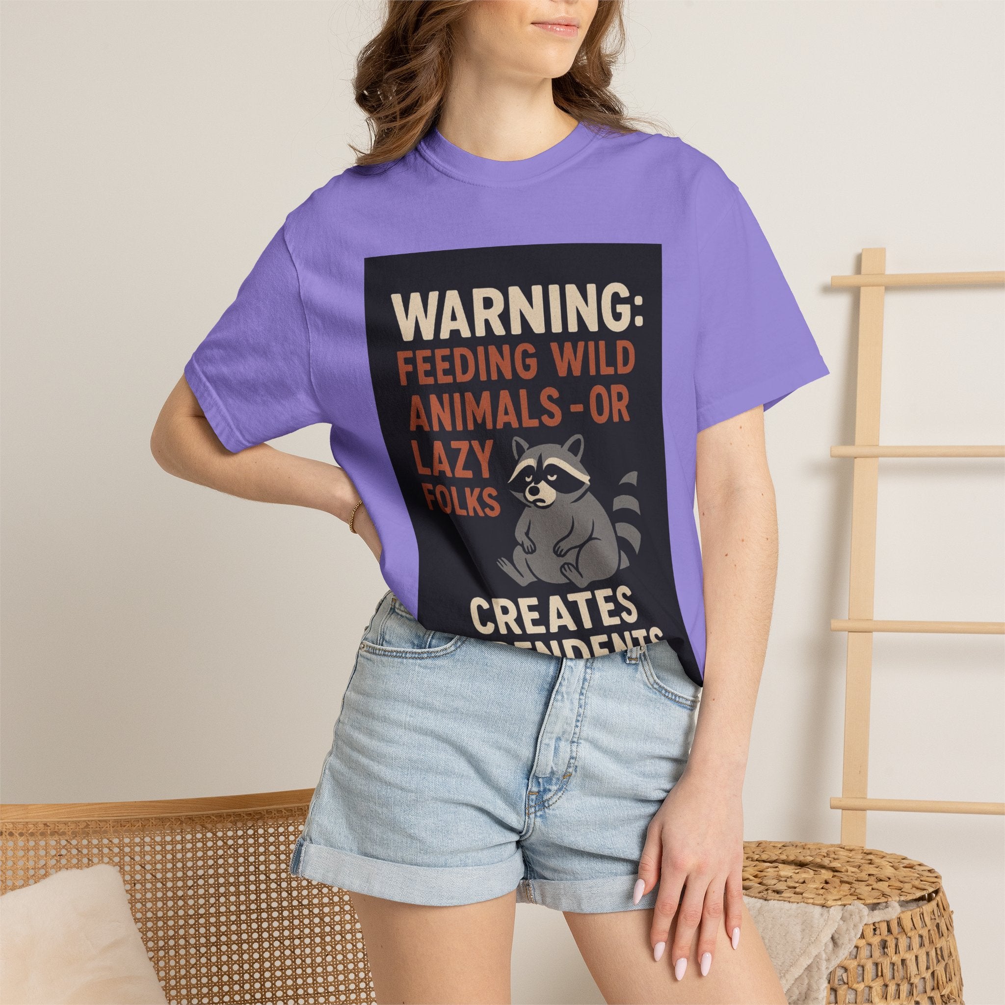 Warning: Feeding Wild Animals or Lazy Folks Creates Dependents T-Shirt