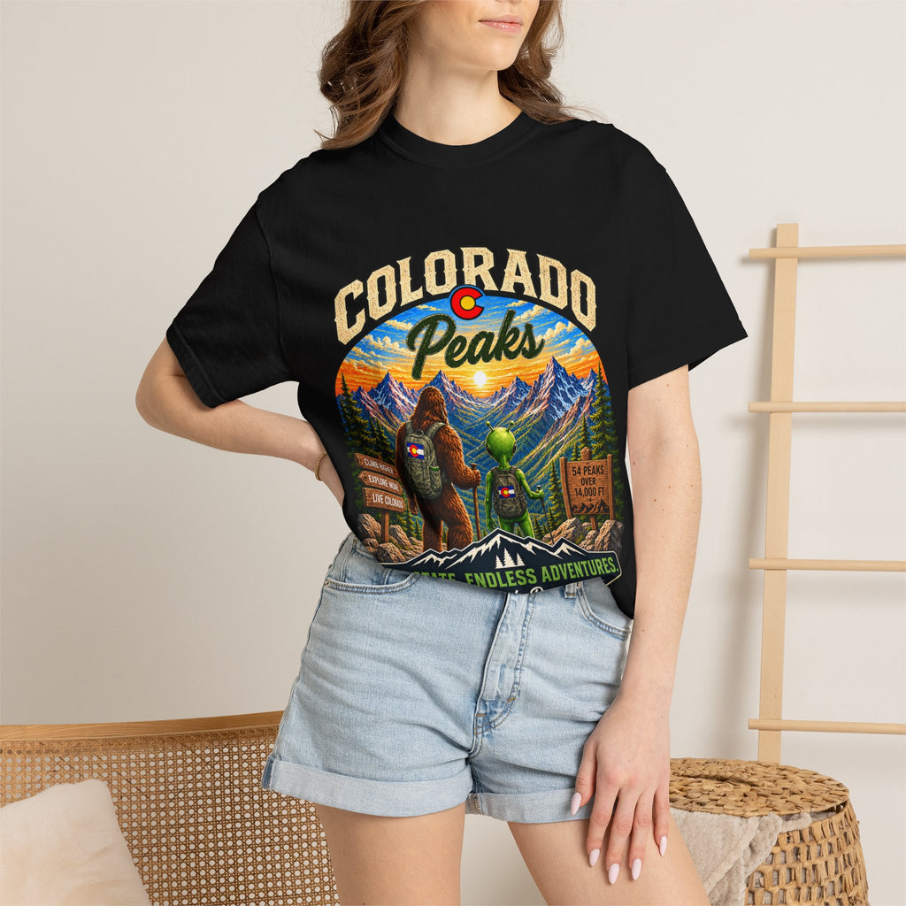 Colorado Peaks T-Shirt — One State, Endless Adventures Outdoor Graphic Tee