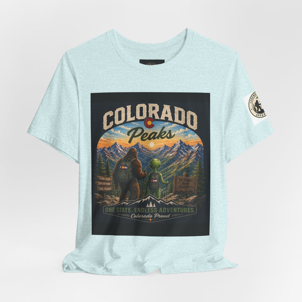 Colorado Peaks T‑Shirt — Retro Mountain Adventure Tee
