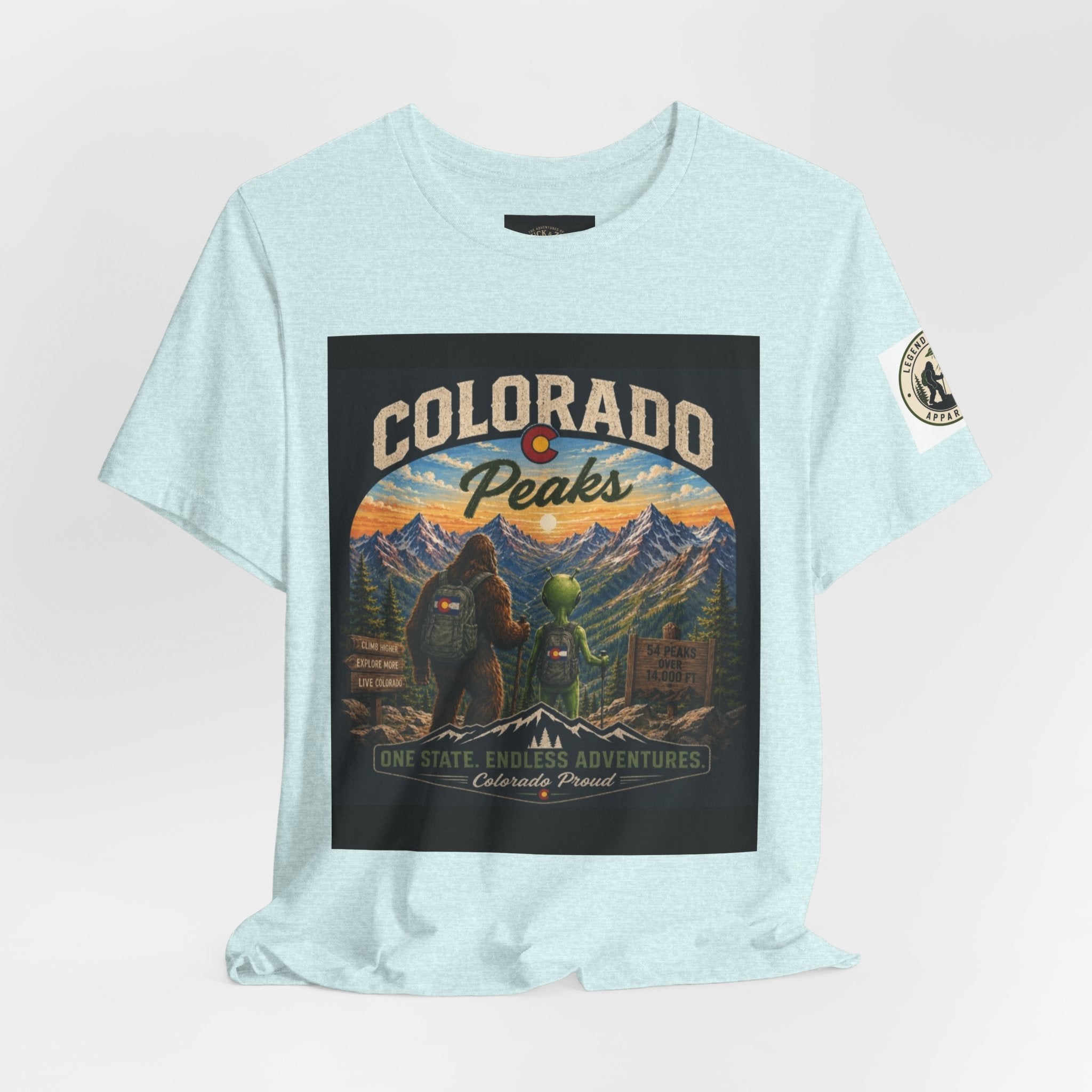 Colorado Peaks T‑Shirt — Retro Mountain Adventure Tee