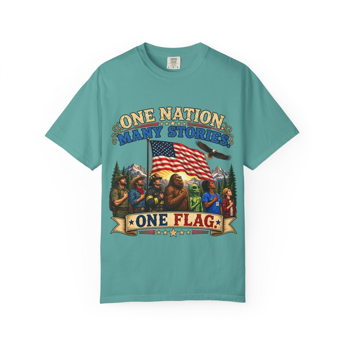 One Nation Many Stories One Flag T-Shirt