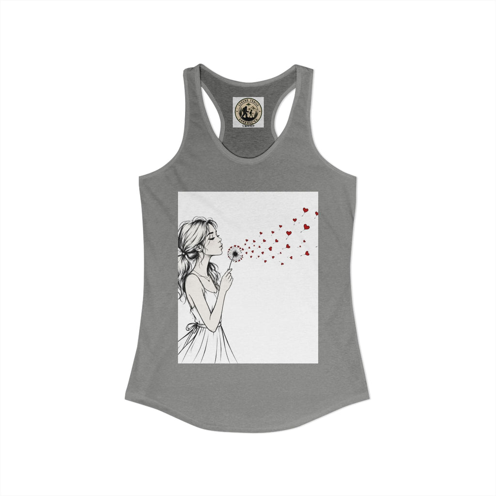 Women's Ideal Racerback Tank " SHARE THE LOVE"