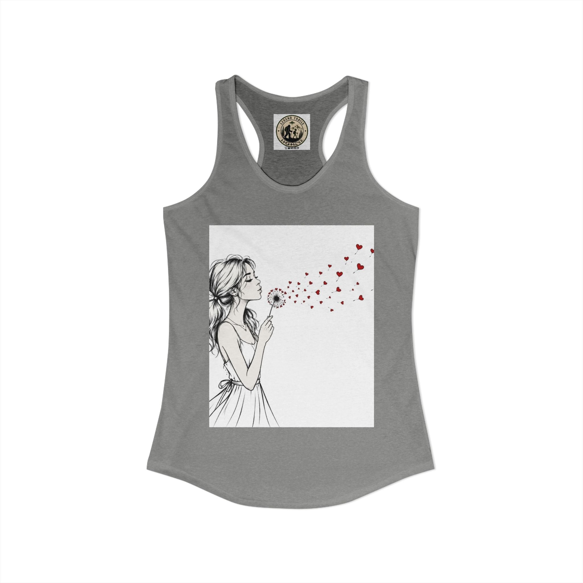Women's Ideal Racerback Tank " SHARE THE LOVE"