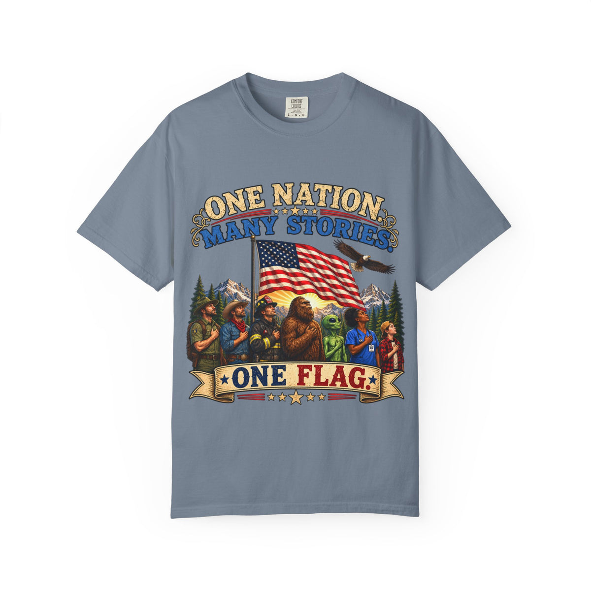 One Nation Many Stories One Flag T-Shirt