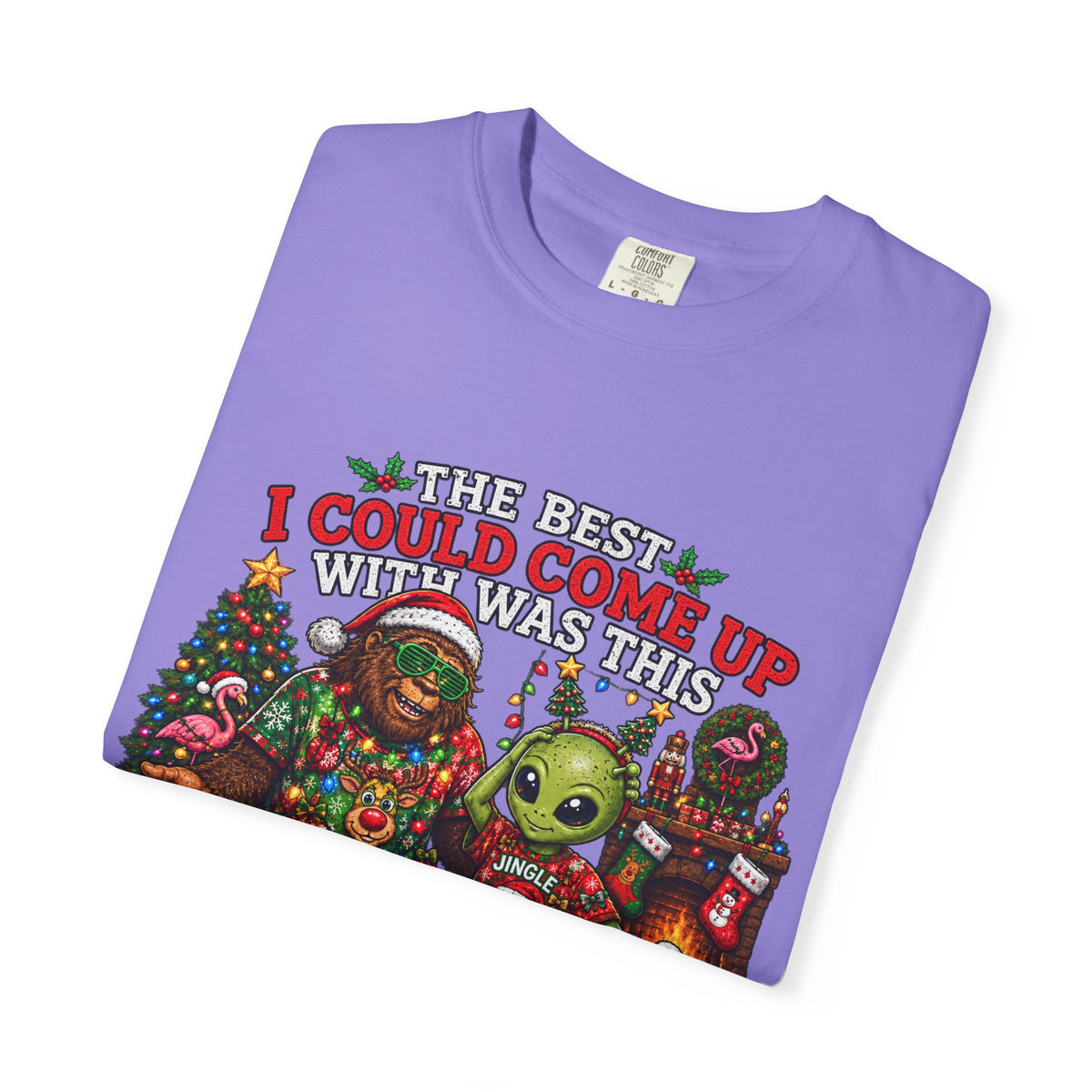 Ugly Christmas T-Shirt — 'I Could Come Up With An Elfier Design But This Is My Ugly T-Shirt' Holiday Tee