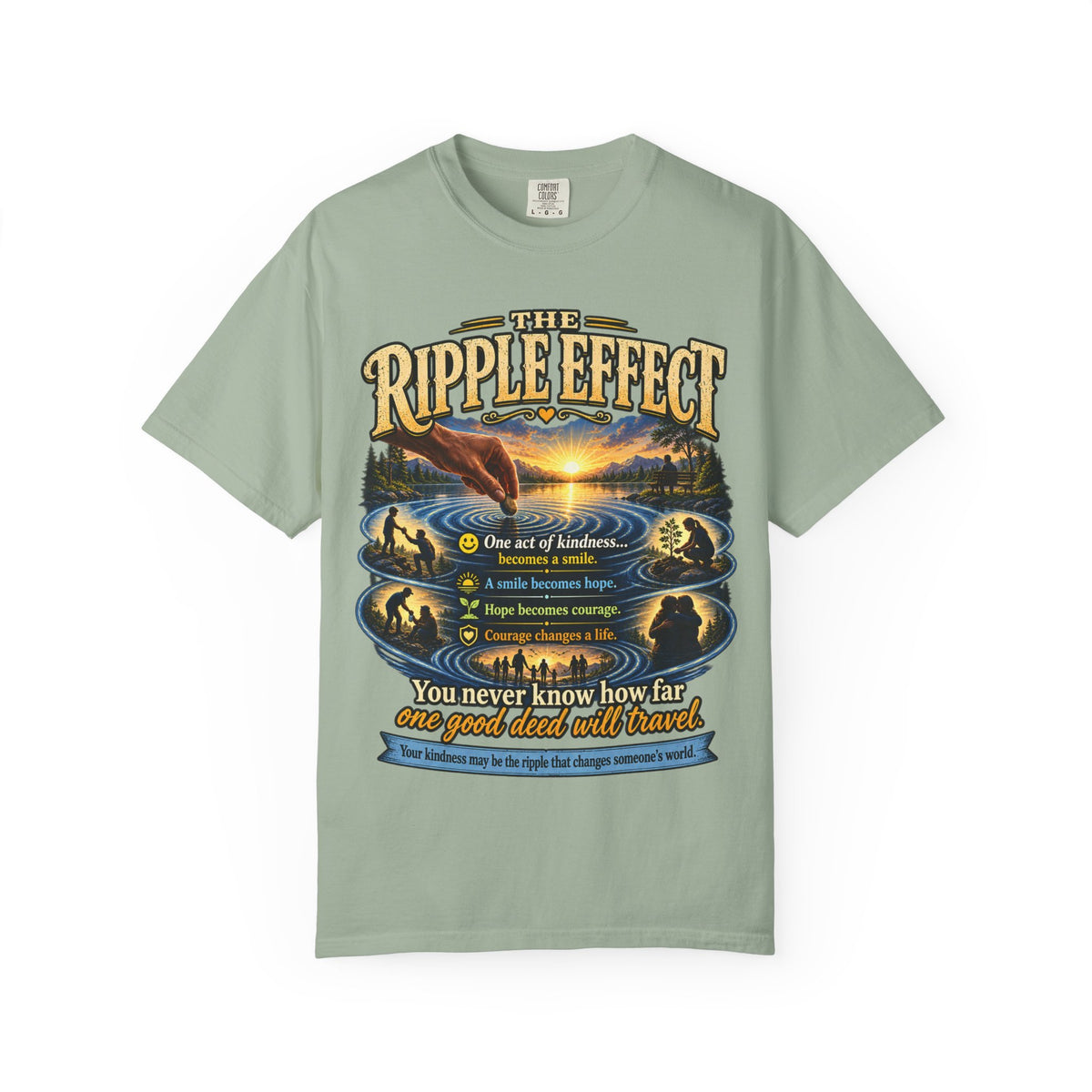 Ripple Effect T-Shirt — Inspirational Nature Graphic Tee