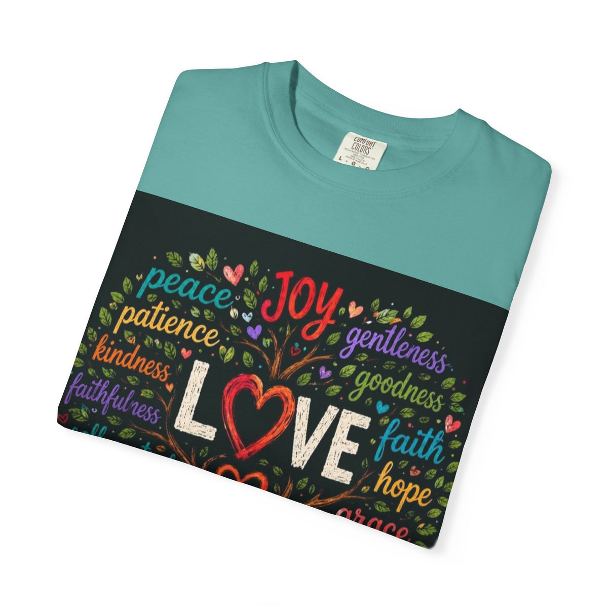 Love Tree T-Shirt — "Fruit That Grows From Love" Inspirational Faith Tee
