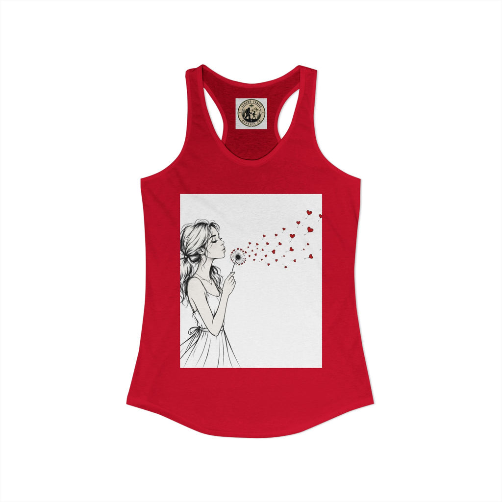 Women's Ideal Racerback Tank " SHARE THE LOVE"