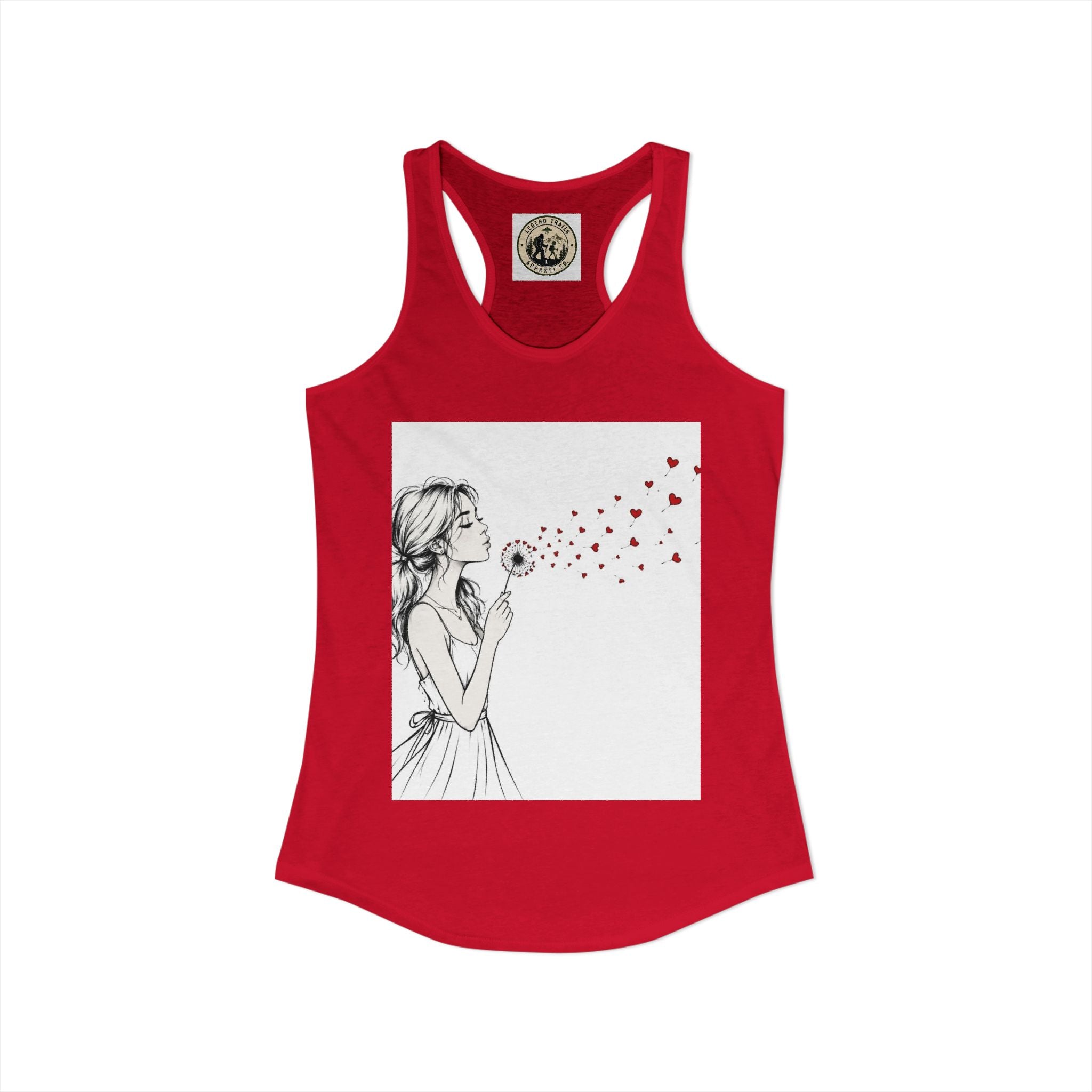 Women's Ideal Racerback Tank " SHARE THE LOVE"