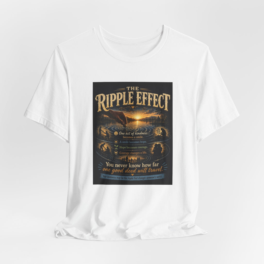 Ripple Effect T-Shirt — Inspirational Ocean Sunset Graphic Tee