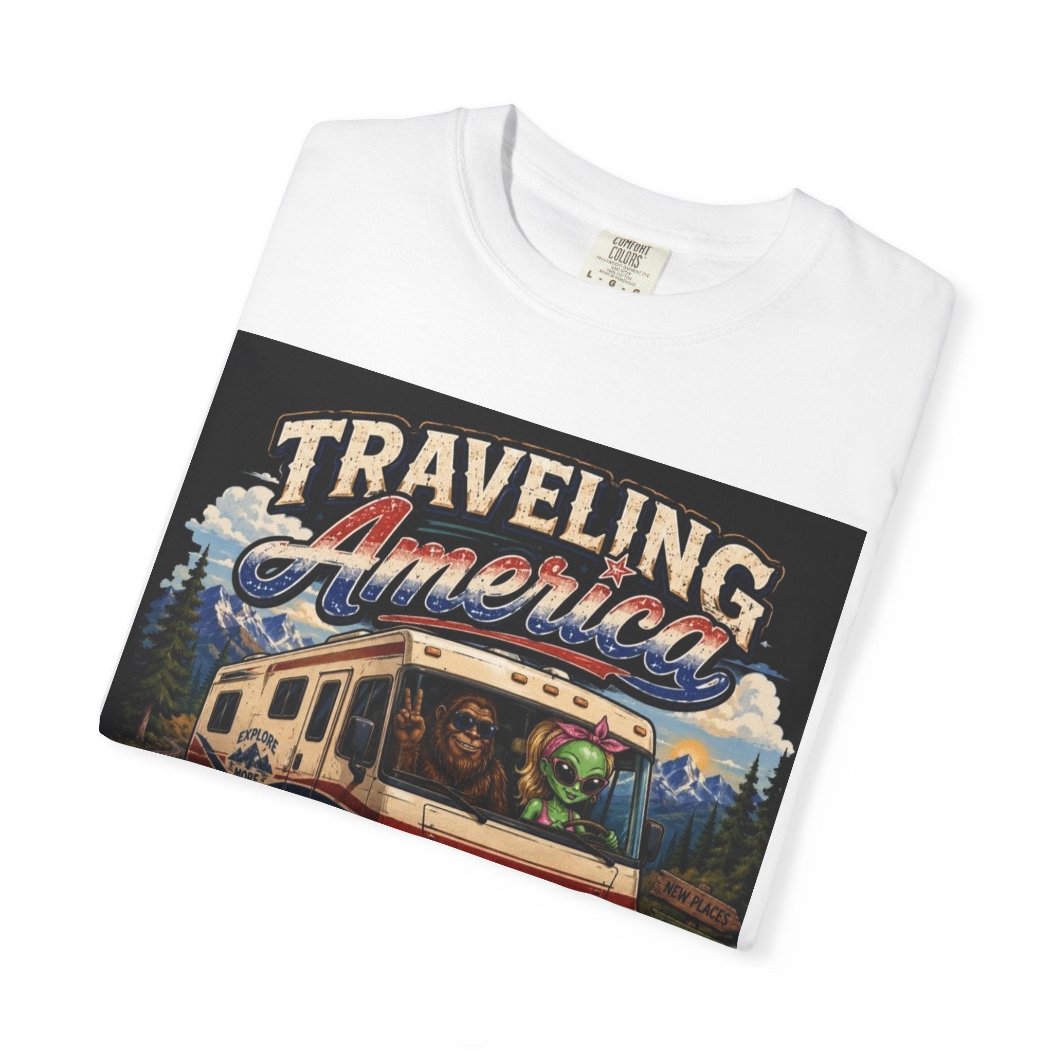Traveling America RV T-Shirt — "One State at a Time" Graphic Tee
