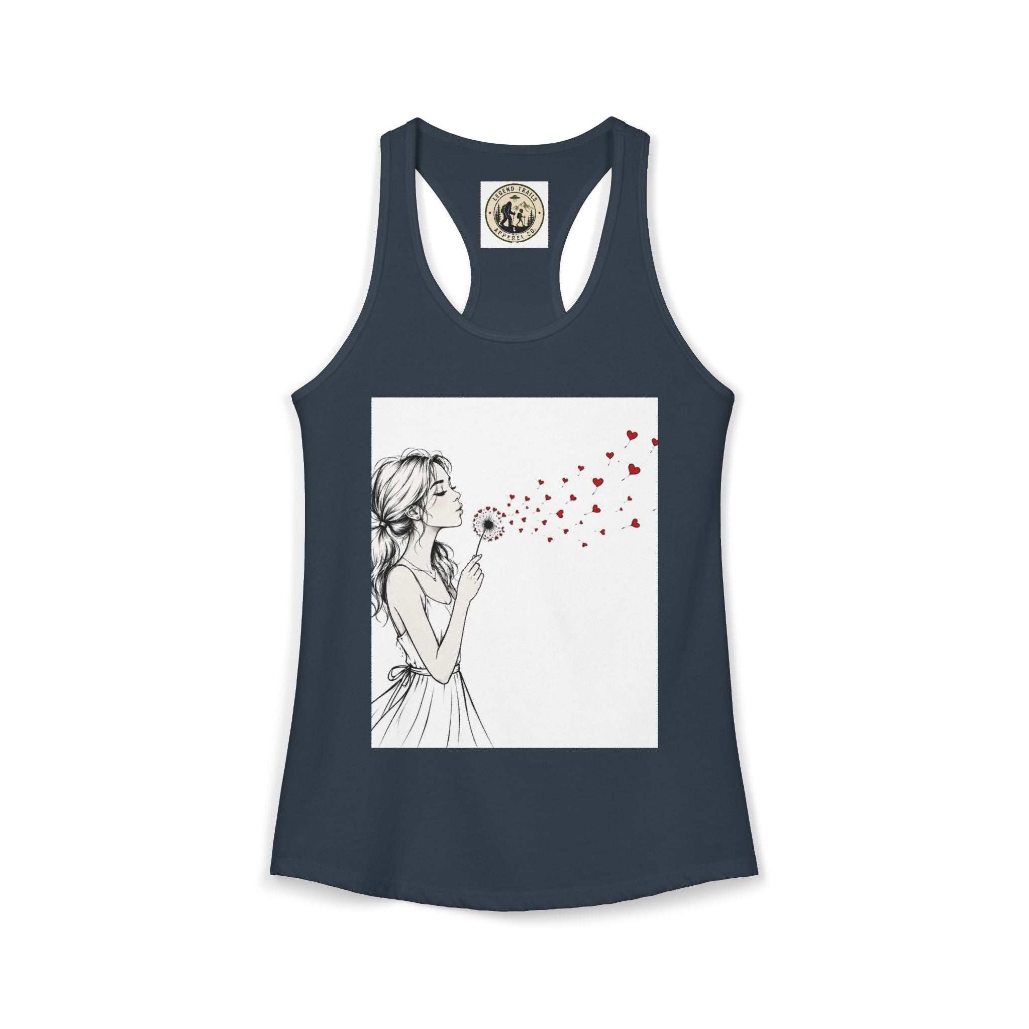 Women's Ideal Racerback Tank " SHARE THE LOVE"