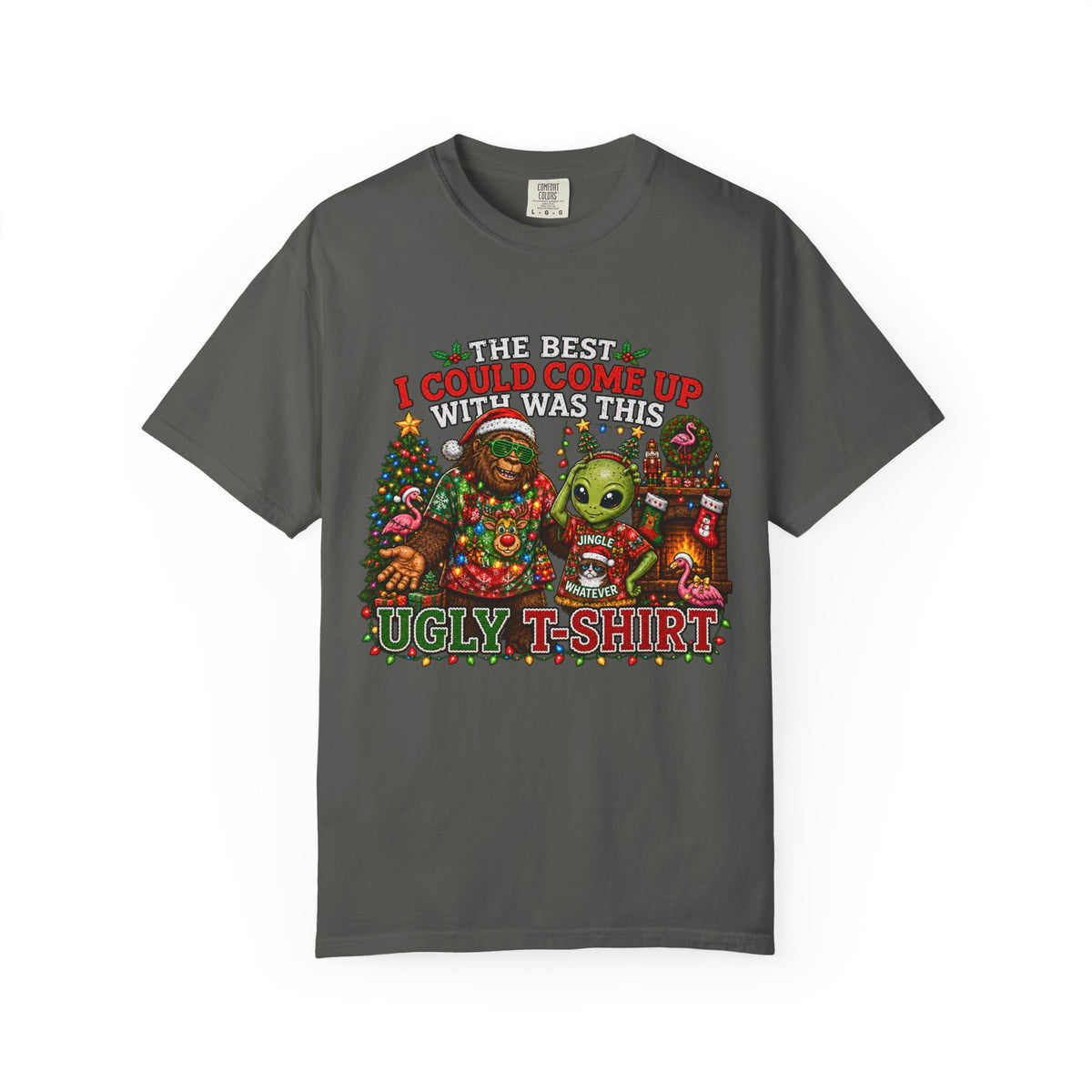 Ugly Christmas T-Shirt — 'I Could Come Up With An Elfier Design But This Is My Ugly T-Shirt' Holiday Tee