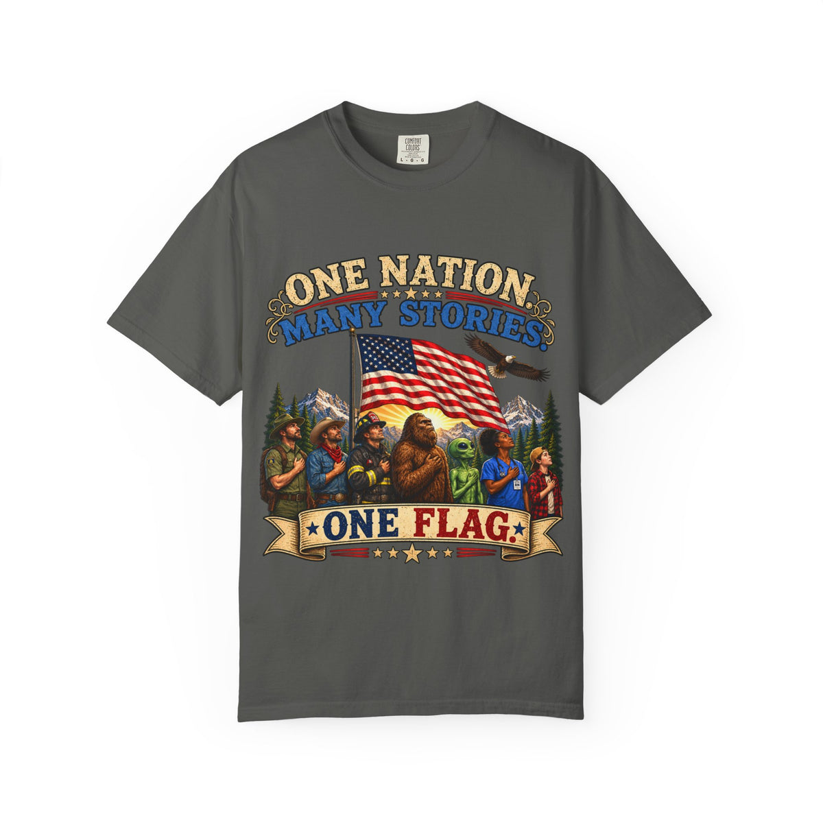 One Nation Many Stories One Flag T-Shirt