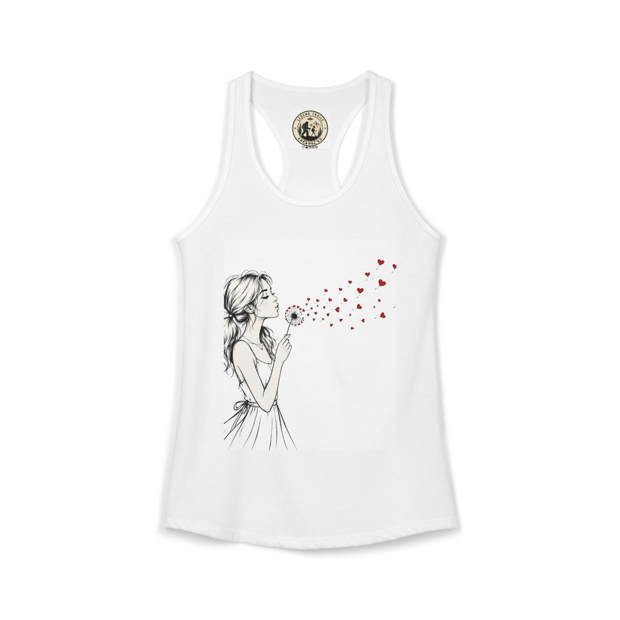Women's Ideal Racerback Tank " SHARE THE LOVE"