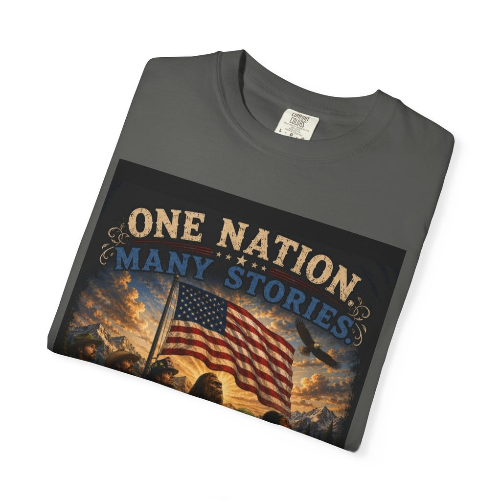 One Nation, One Flag T-Shirt — Patriotic American Flag Graphic Tee