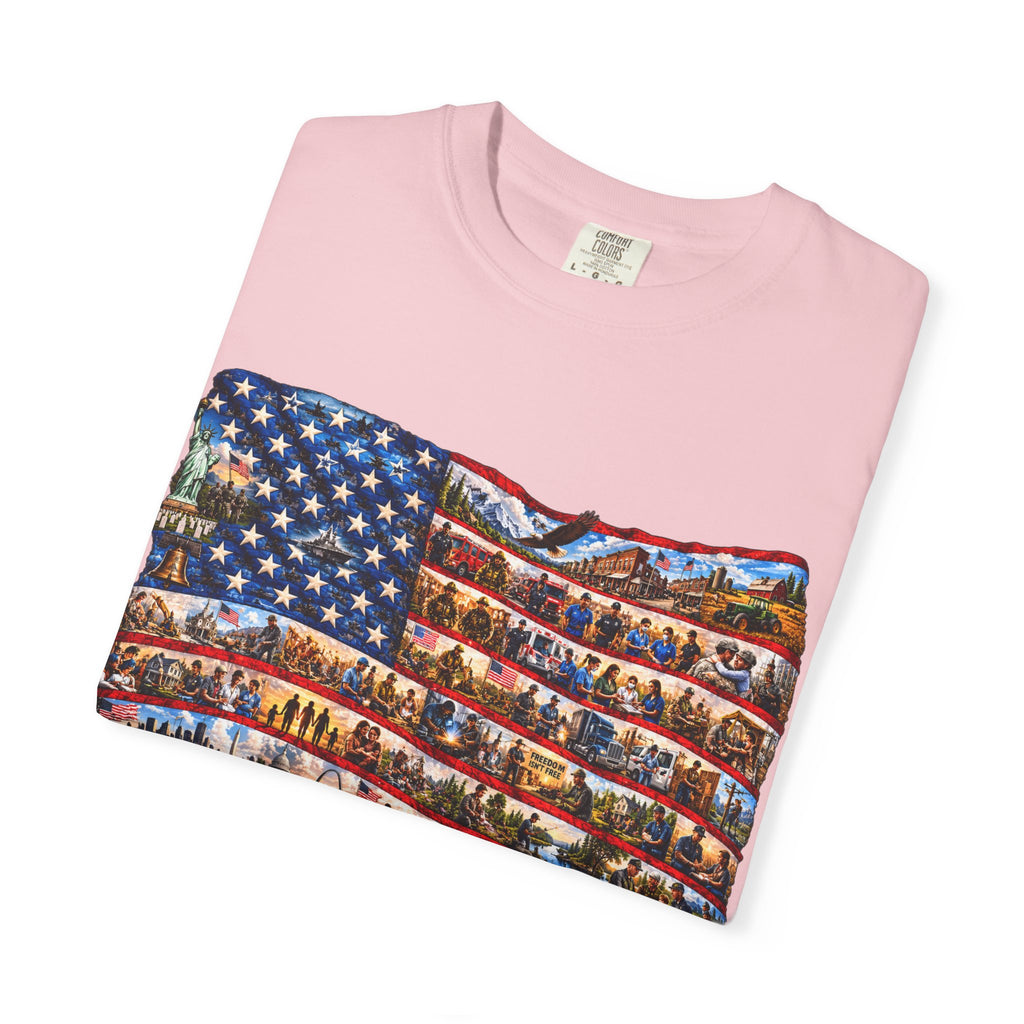 Patriotic 'America the Beautiful' Flag T-Shirt