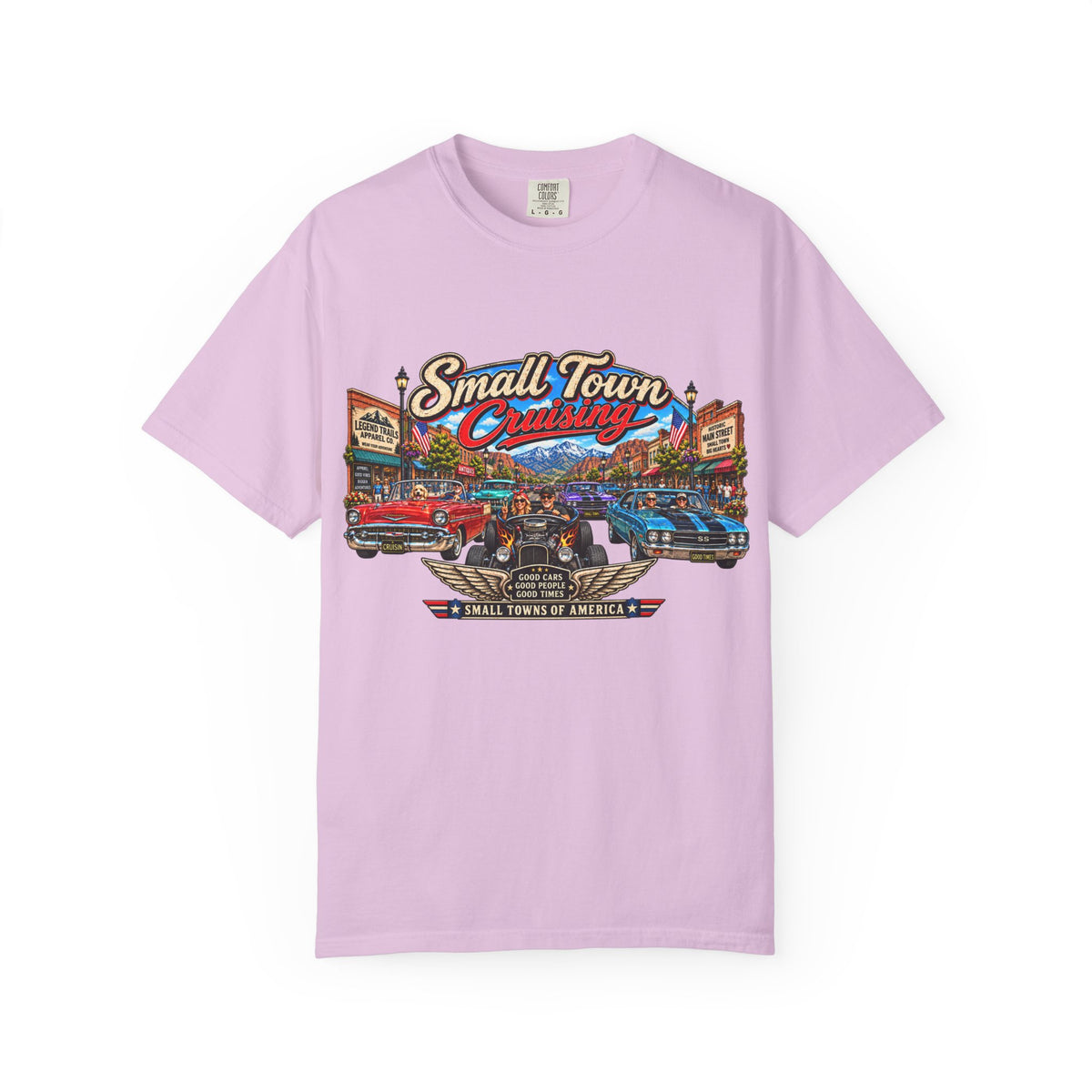 Small Town Cruising T-Shirt — Vintage Classic Car Scene Tee