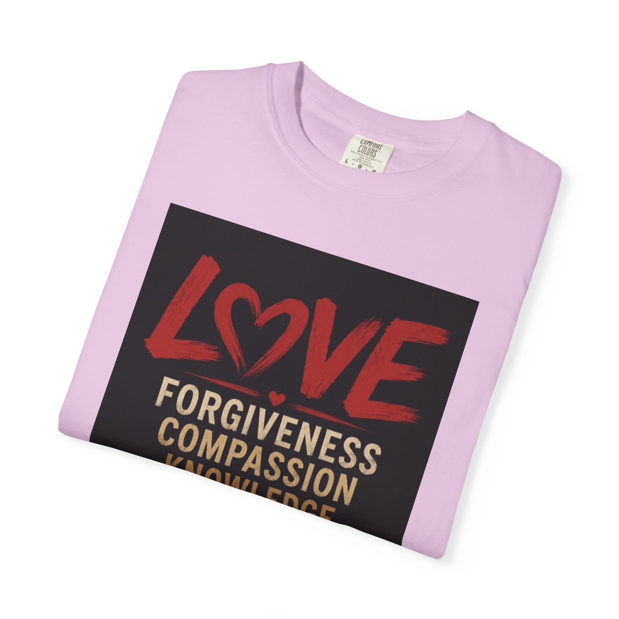 Love Words T-Shirt — Forgiveness, Compassion, Kindness Typography Tee