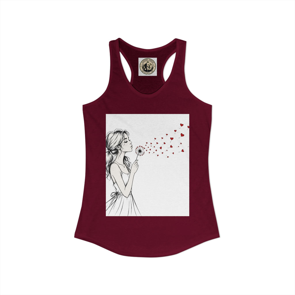 Women's Ideal Racerback Tank " SHARE THE LOVE"