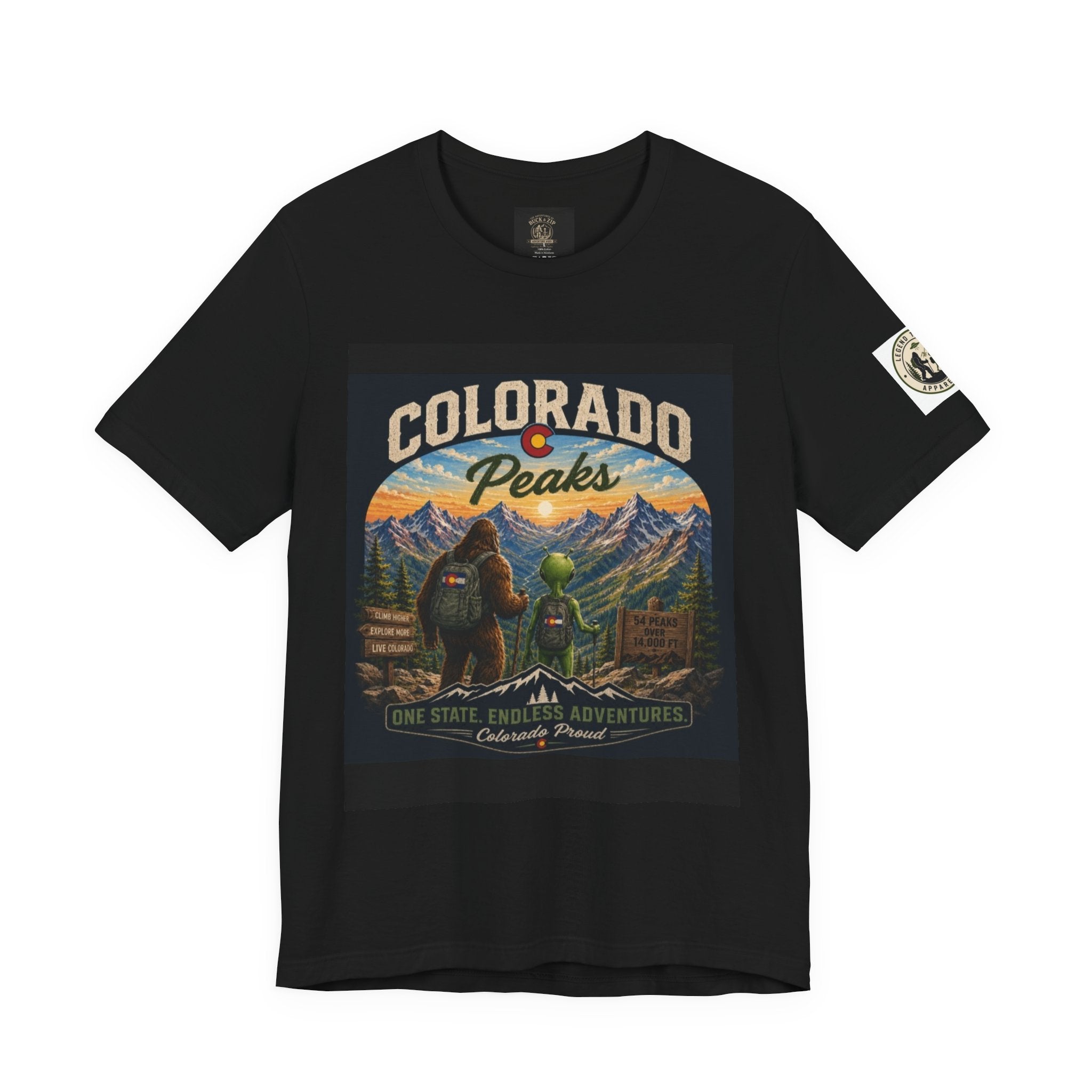 Colorado Peaks T‑Shirt — Retro Mountain Adventure Tee