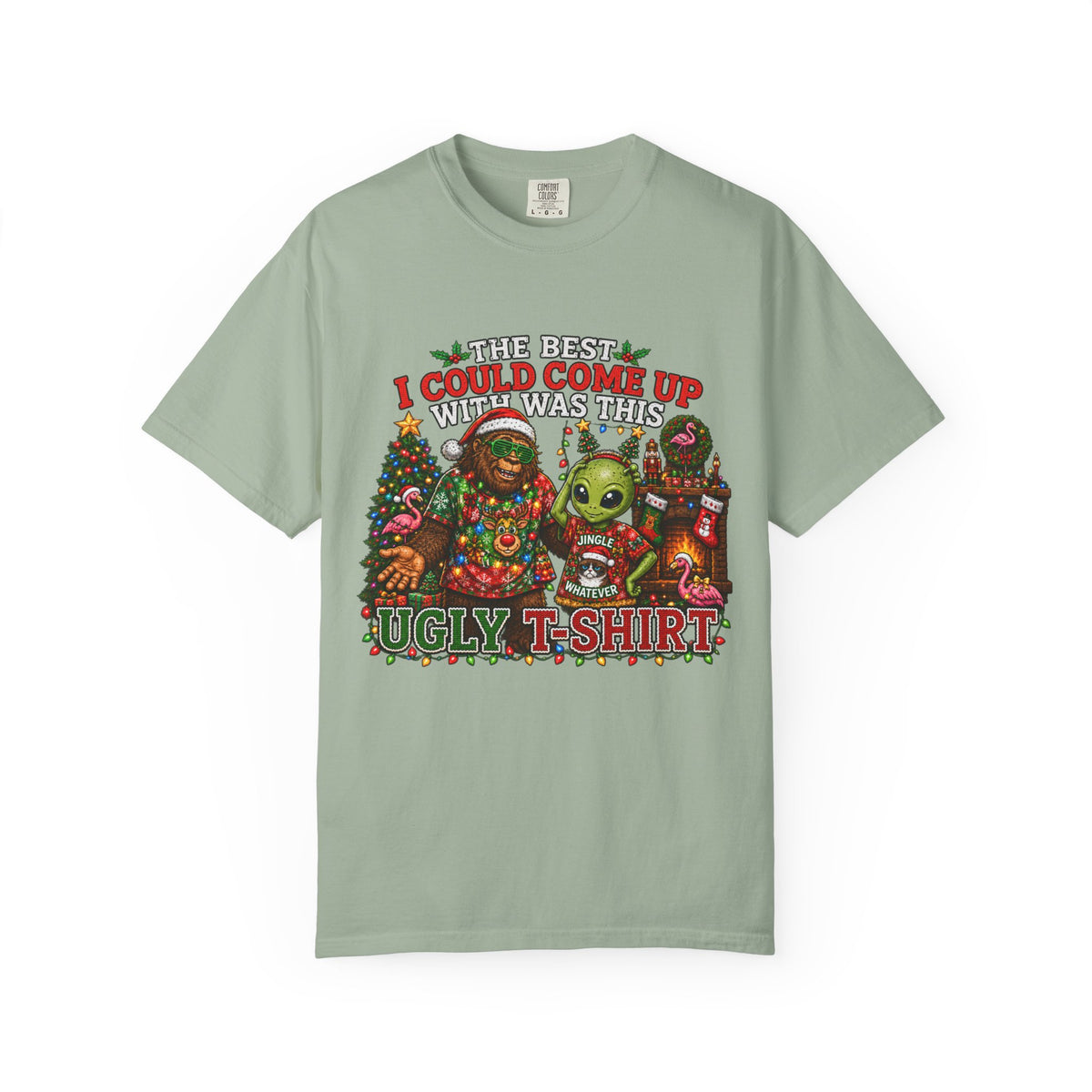 Ugly Christmas T-Shirt — 'I Could Come Up With An Elfier Design But This Is My Ugly T-Shirt' Holiday Tee