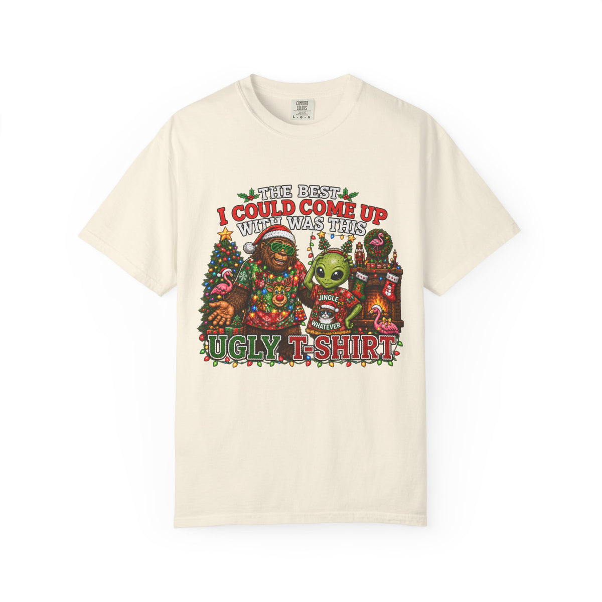 Ugly Christmas T-Shirt — 'I Could Come Up With An Elfier Design But This Is My Ugly T-Shirt' Holiday Tee
