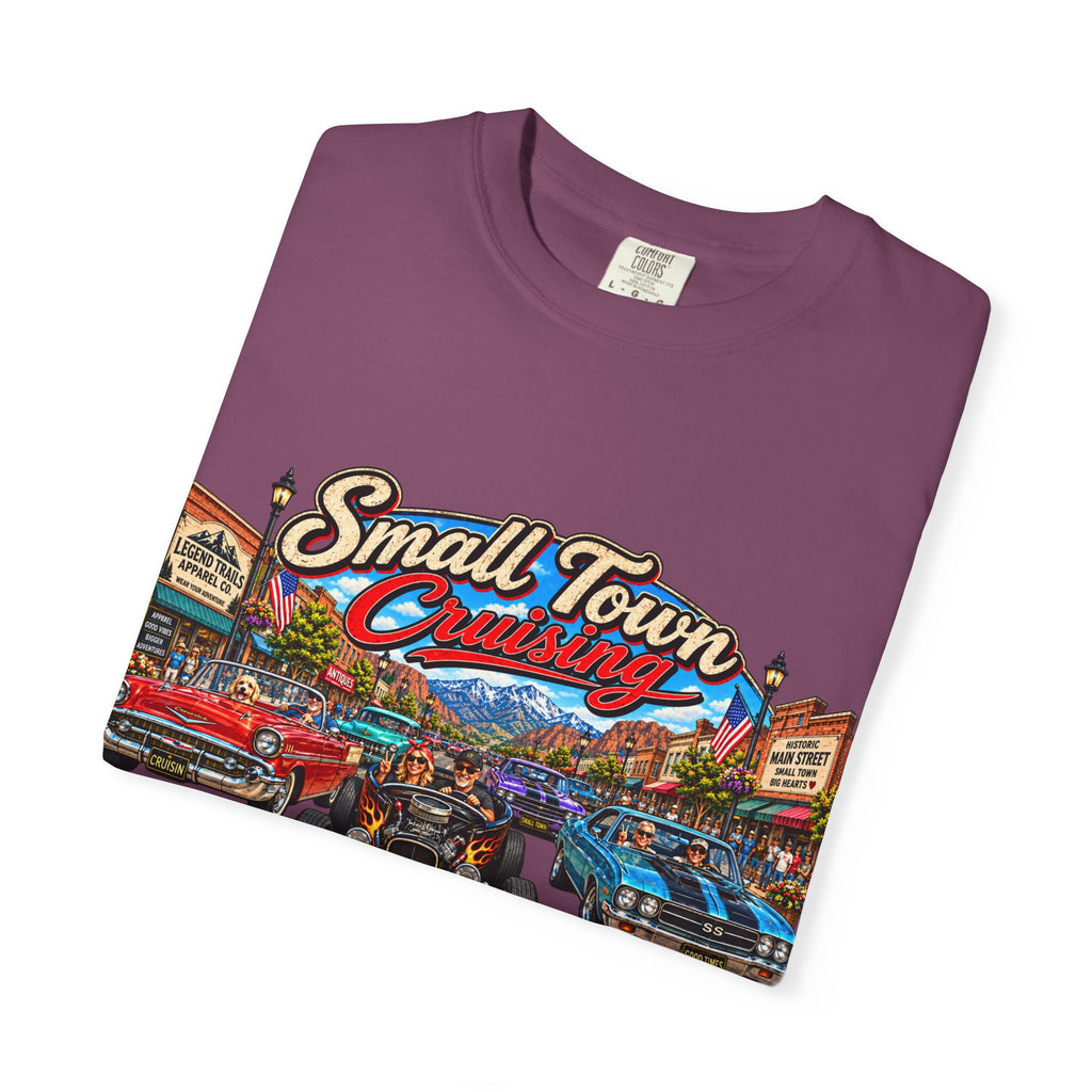 Small Town Cruising T-Shirt — Vintage Classic Car Scene Tee