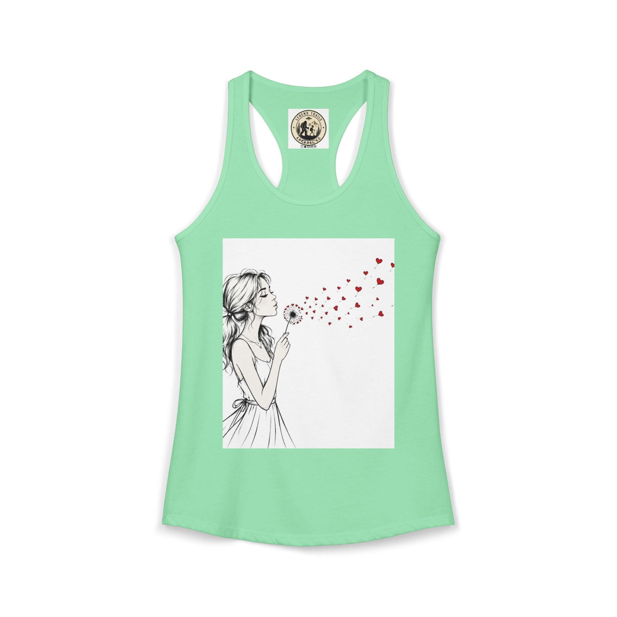 Women's Ideal Racerback Tank " SHARE THE LOVE"