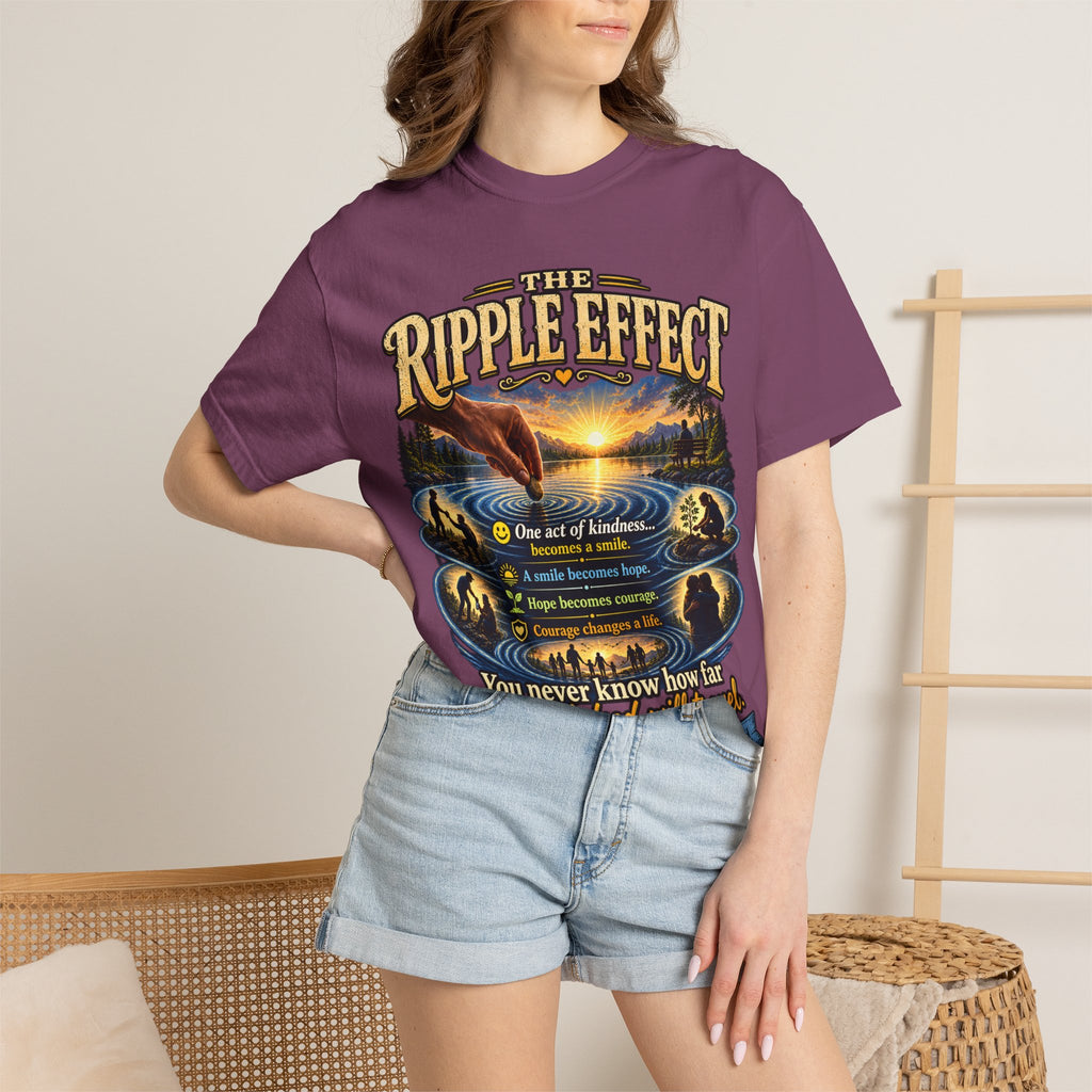 Ripple Effect T-Shirt — Inspirational Nature Graphic Tee