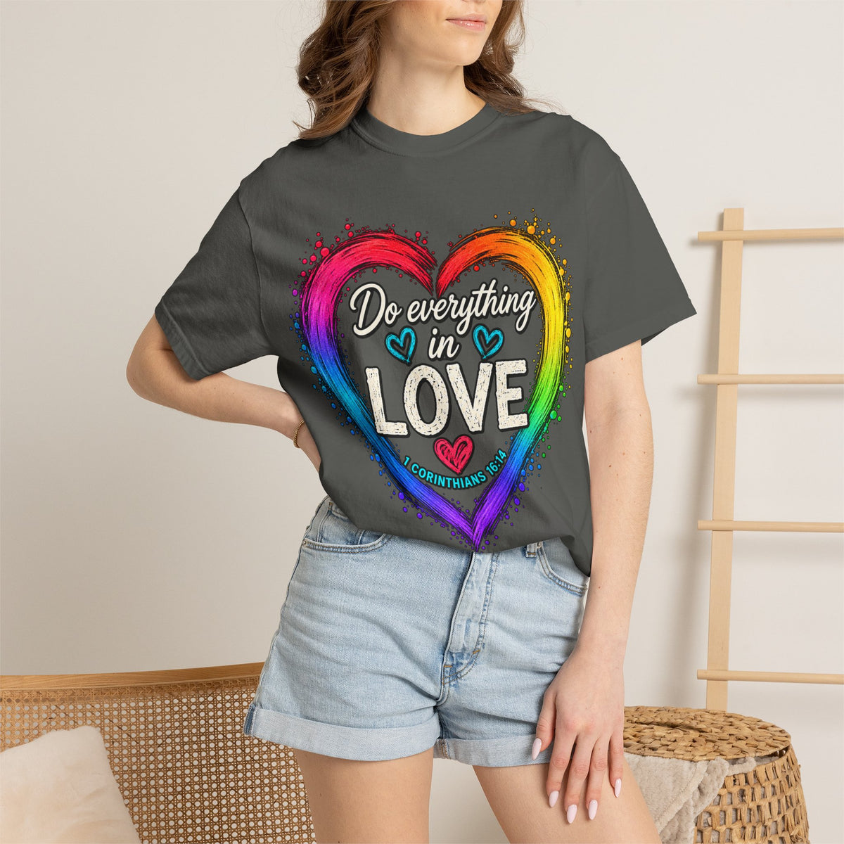 Everything in Love Rainbow Heart T-Shirt
