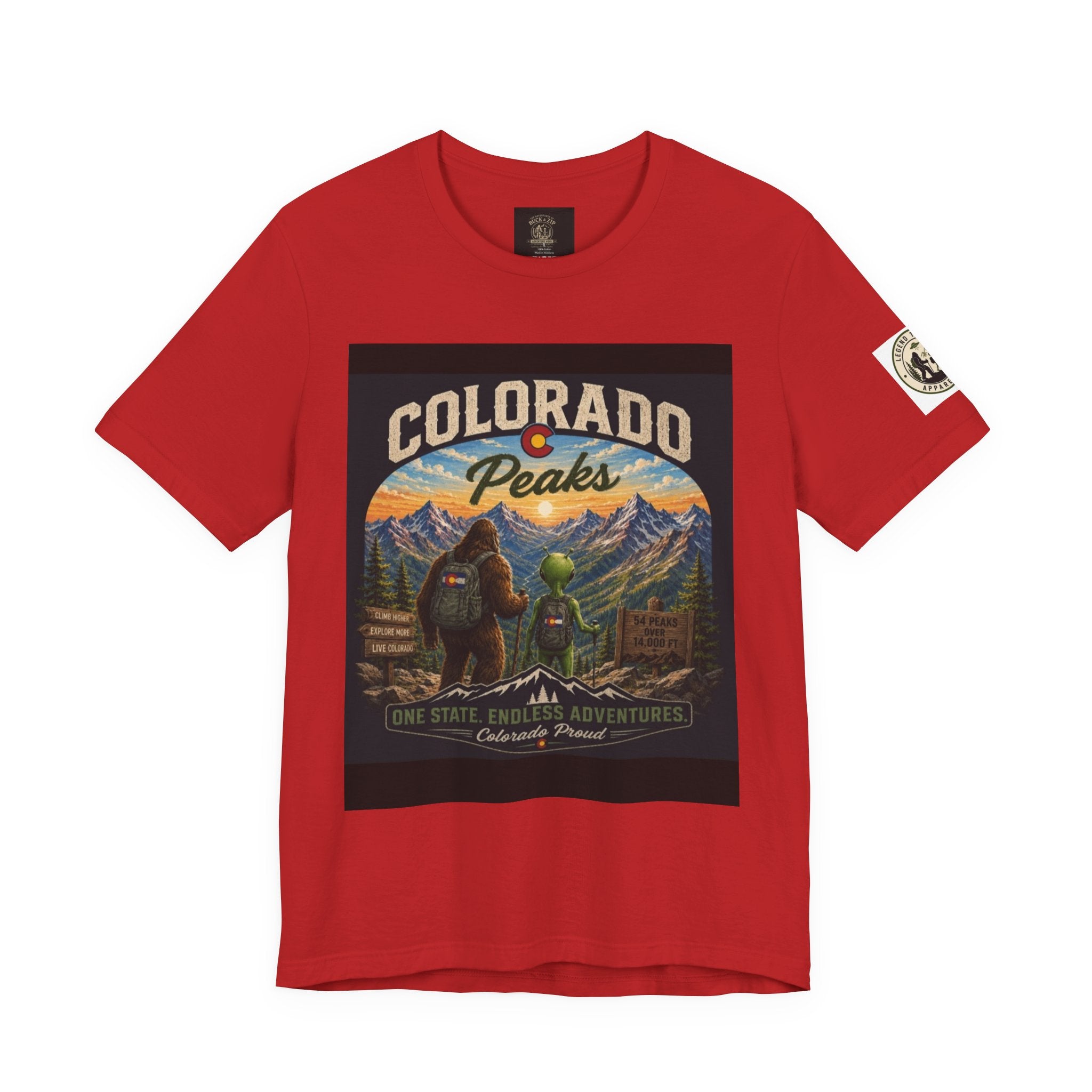 Colorado Peaks T‑Shirt — Retro Mountain Adventure Tee