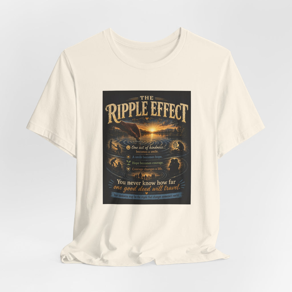 Ripple Effect T-Shirt — Inspirational Ocean Sunset Graphic Tee