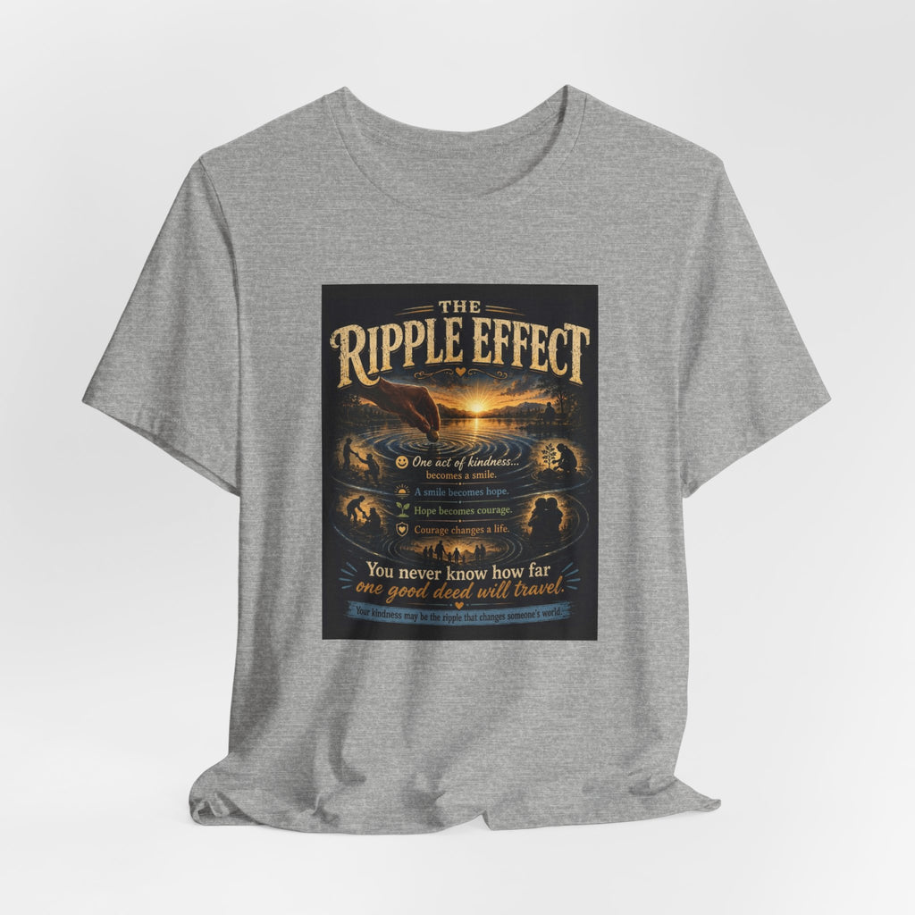 Ripple Effect T-Shirt — Inspirational Ocean Sunset Graphic Tee