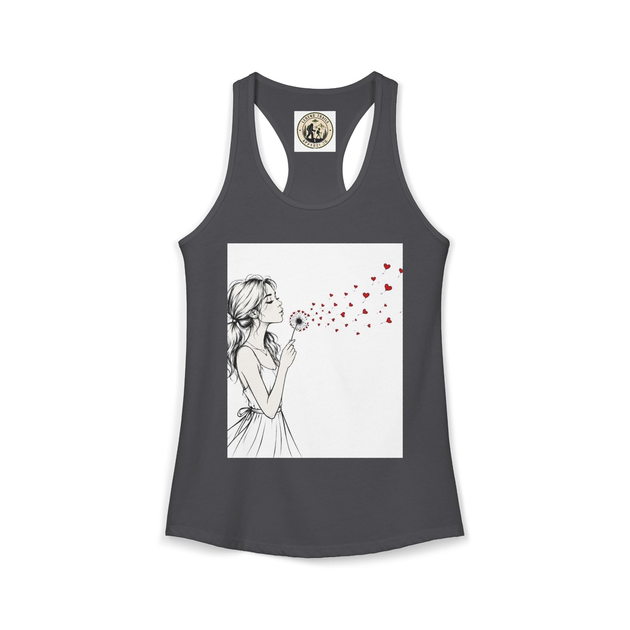 Women's Ideal Racerback Tank " SHARE THE LOVE"