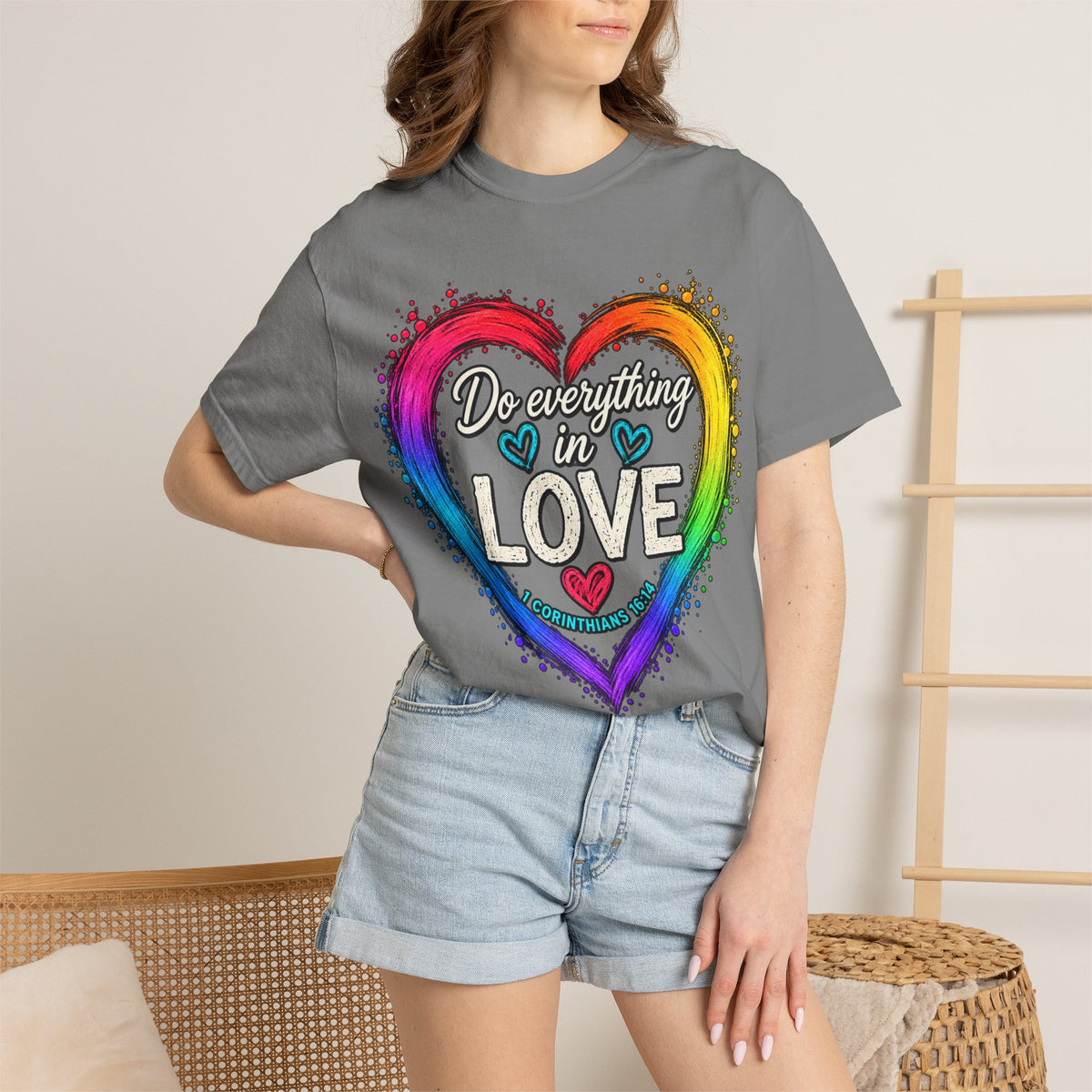 Everything in Love Rainbow Heart T-Shirt