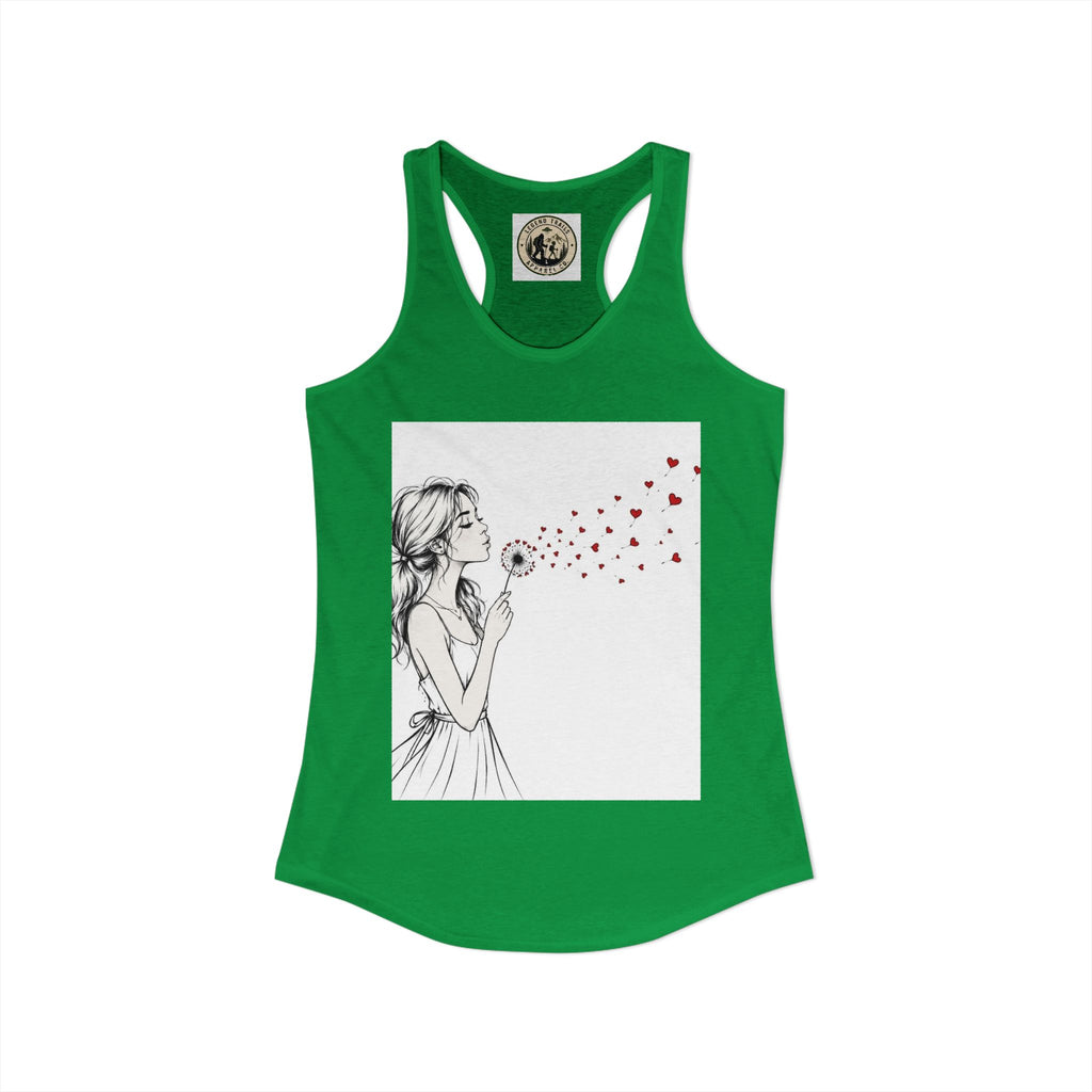 Women's Ideal Racerback Tank " SHARE THE LOVE"