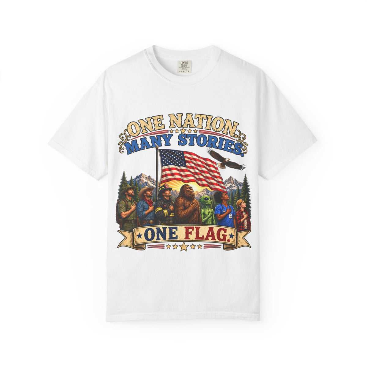 One Nation Many Stories One Flag T-Shirt